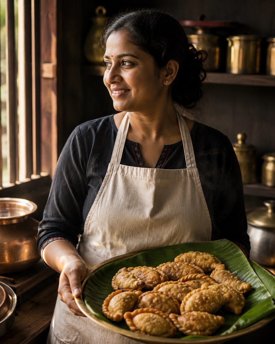 Abdulla K P, founder of Calicut Cravings, in the kitchen.