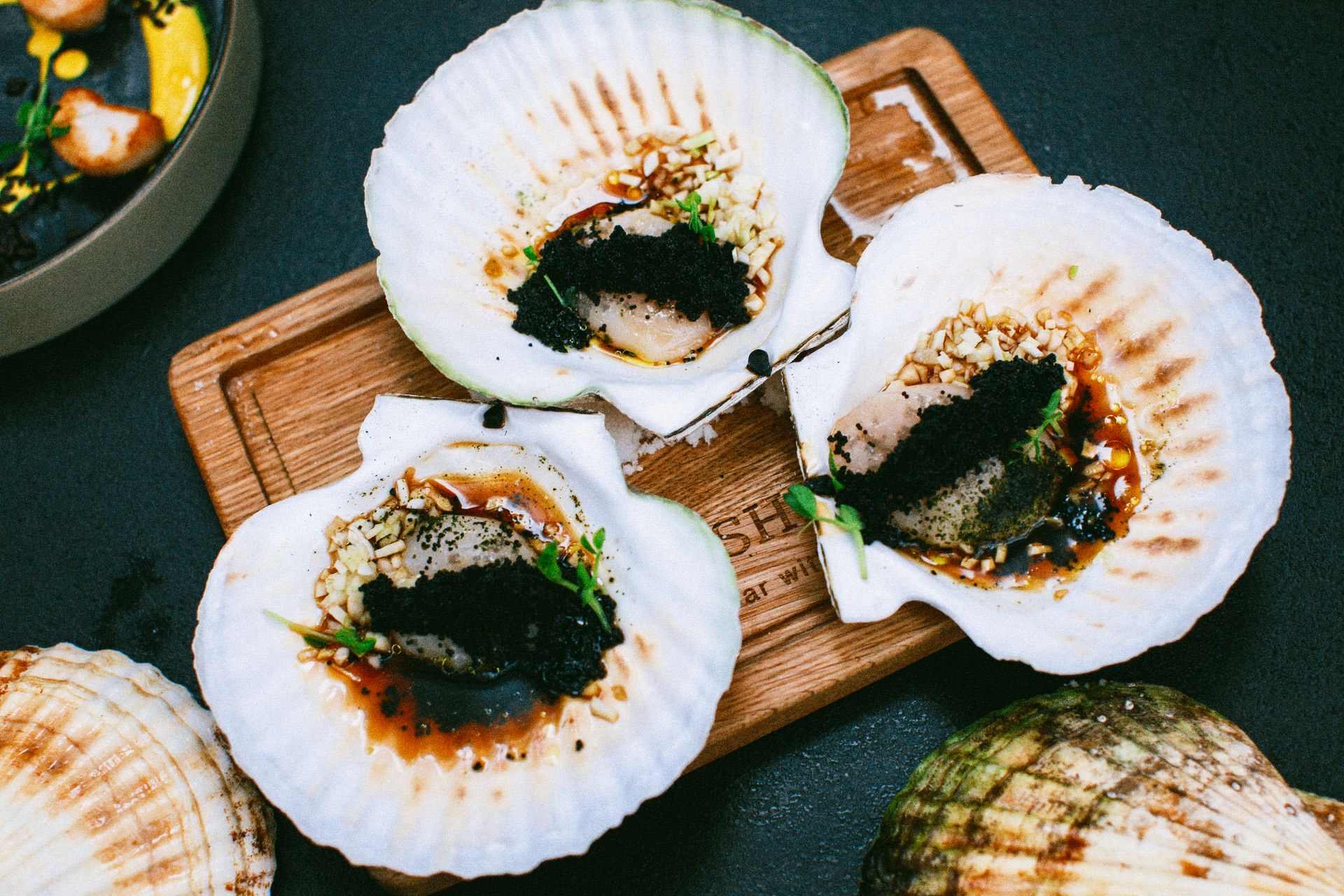 Arikkadukka - Malabar stuffed mussels, fried golden and served with lime.