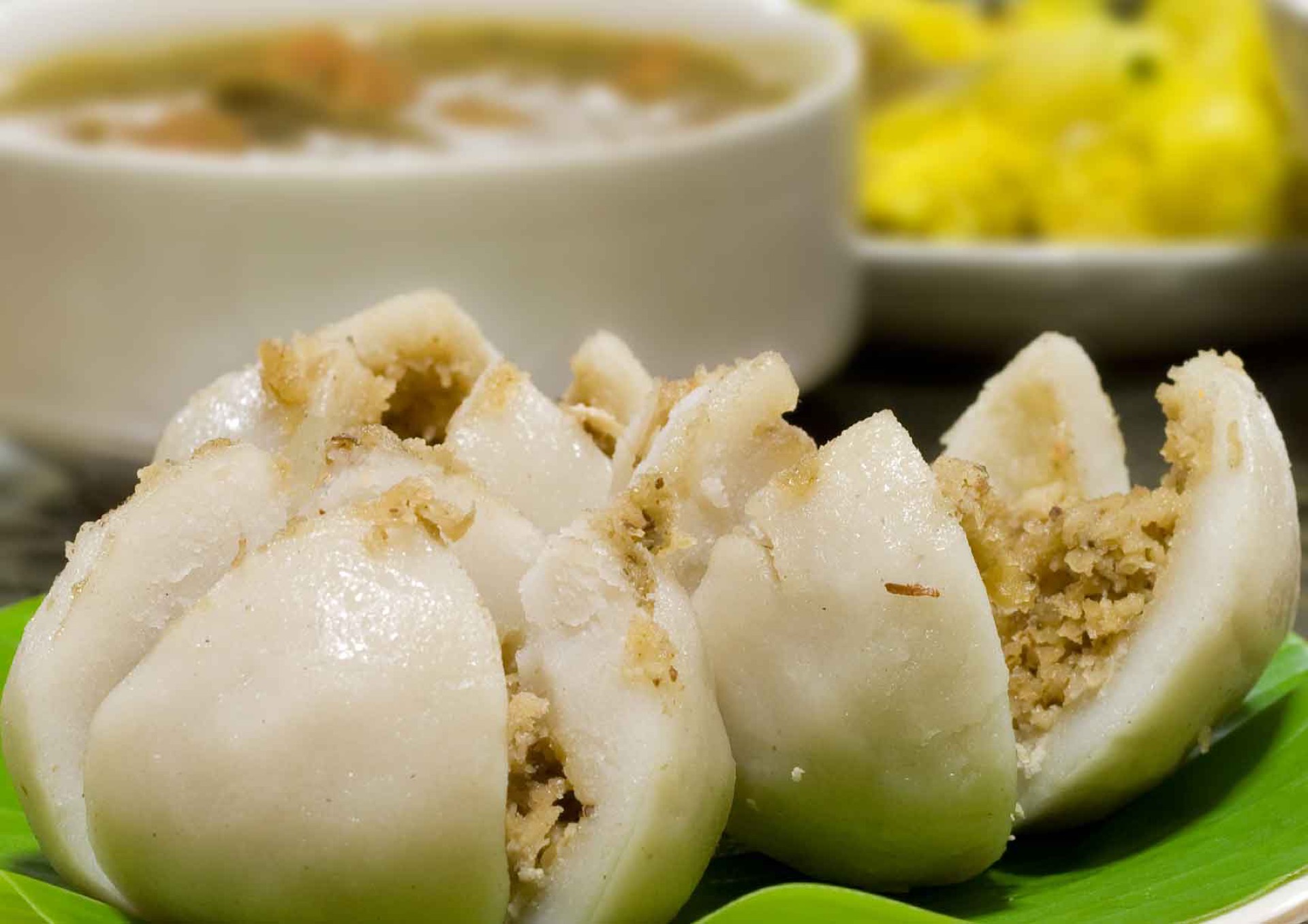 Steamed Kerala rice-flour parcels - the ada dough family Kozhi Ada belongs to. Product photos arrive with the first batch.
